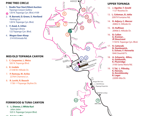 Topanga Tour Map